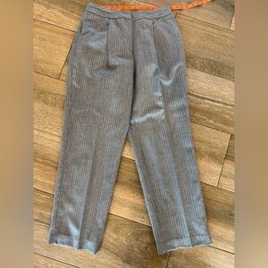 Talbots Petites Italian wool gray pleated, pockets, dress pants size 8P